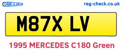 M87XLV are the vehicle registration plates.
