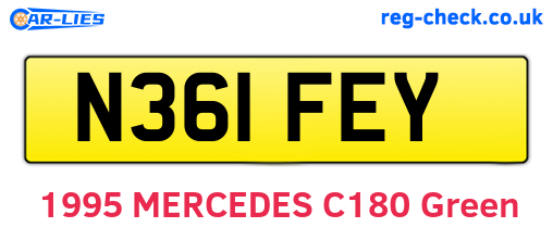 N361FEY are the vehicle registration plates.
