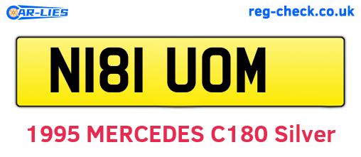 N181UOM are the vehicle registration plates.