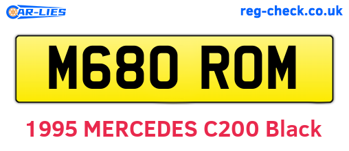 M680ROM are the vehicle registration plates.