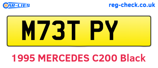M73TPY are the vehicle registration plates.