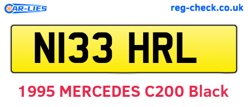 N133HRL are the vehicle registration plates.