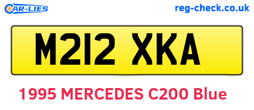 M212XKA are the vehicle registration plates.