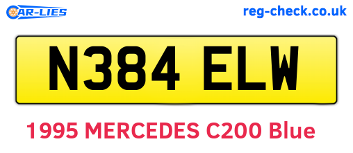 N384ELW are the vehicle registration plates.
