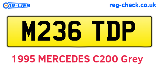 M236TDP are the vehicle registration plates.
