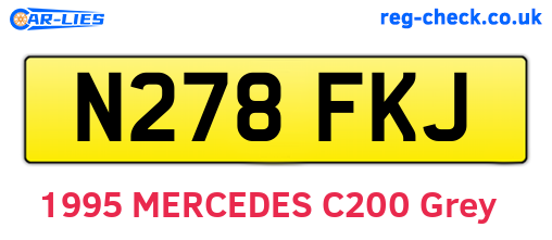 N278FKJ are the vehicle registration plates.