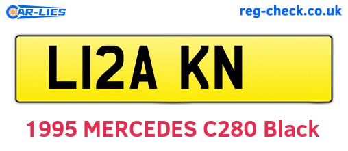 L12AKN are the vehicle registration plates.