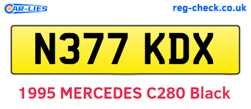 N377KDX are the vehicle registration plates.