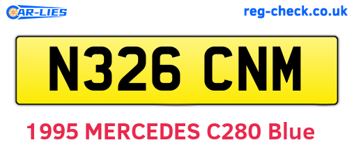 N326CNM are the vehicle registration plates.