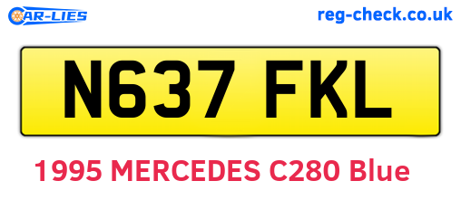 N637FKL are the vehicle registration plates.