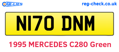N170DNM are the vehicle registration plates.