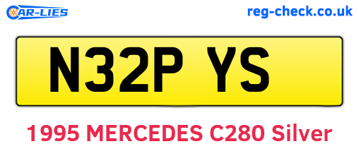 N32PYS are the vehicle registration plates.