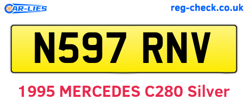 N597RNV are the vehicle registration plates.