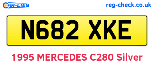 N682XKE are the vehicle registration plates.