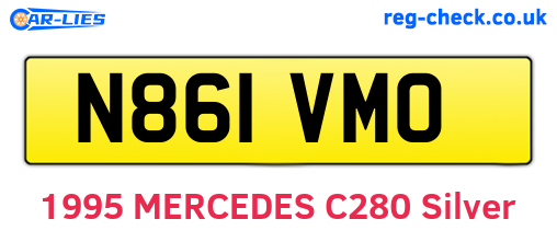 N861VMO are the vehicle registration plates.