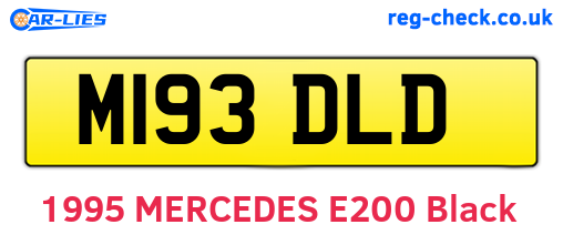 M193DLD are the vehicle registration plates.