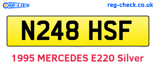 N248HSF are the vehicle registration plates.