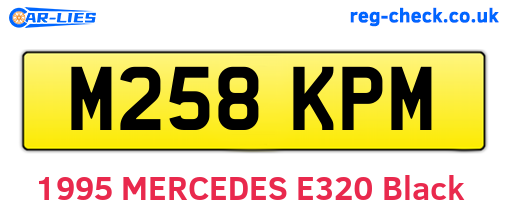 M258KPM are the vehicle registration plates.