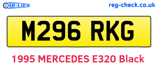 M296RKG are the vehicle registration plates.