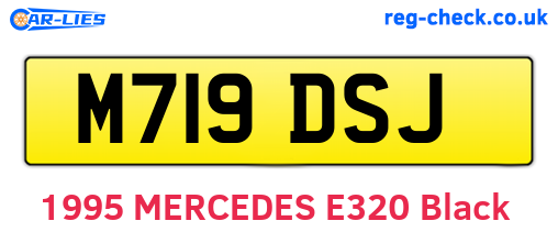 M719DSJ are the vehicle registration plates.