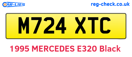 M724XTC are the vehicle registration plates.