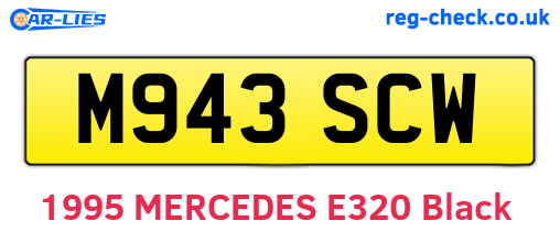 M943SCW are the vehicle registration plates.
