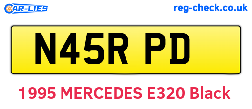 N45RPD are the vehicle registration plates.
