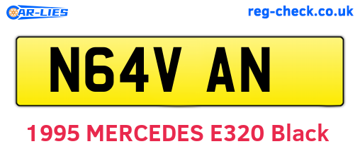 N64VAN are the vehicle registration plates.