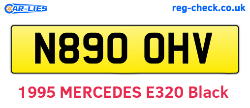 N890OHV are the vehicle registration plates.