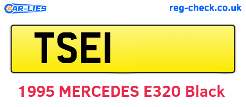 TSE1 are the vehicle registration plates.