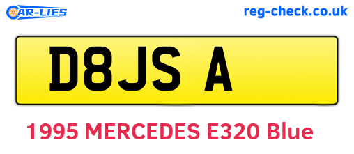 D8JSA are the vehicle registration plates.