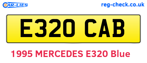 E320CAB are the vehicle registration plates.