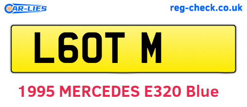 L6OTM are the vehicle registration plates.