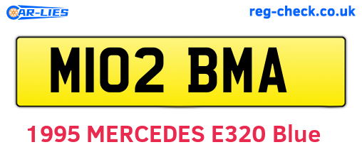 M102BMA are the vehicle registration plates.