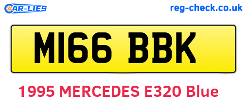 M166BBK are the vehicle registration plates.