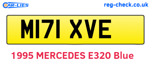 M171XVE are the vehicle registration plates.