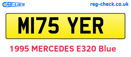 M175YER are the vehicle registration plates.