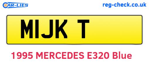 M1JKT are the vehicle registration plates.