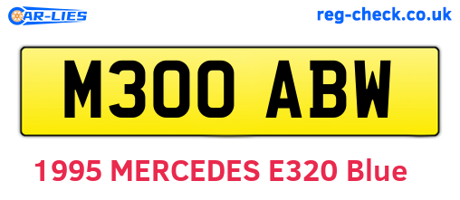 M300ABW are the vehicle registration plates.
