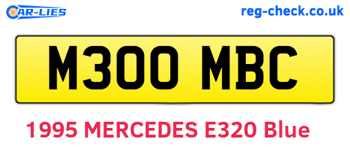 M300MBC are the vehicle registration plates.