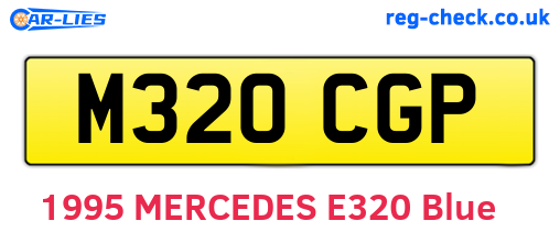 M320CGP are the vehicle registration plates.