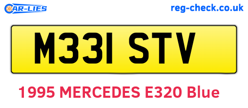 M331STV are the vehicle registration plates.