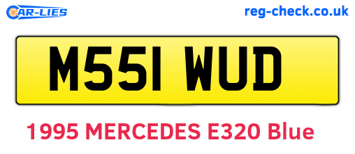 M551WUD are the vehicle registration plates.