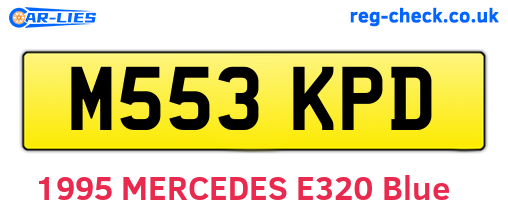 M553KPD are the vehicle registration plates.