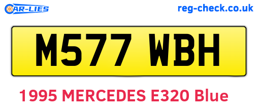 M577WBH are the vehicle registration plates.