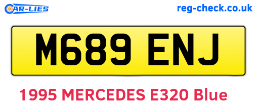 M689ENJ are the vehicle registration plates.