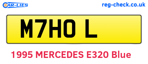 M7HOL are the vehicle registration plates.