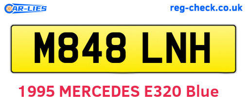 M848LNH are the vehicle registration plates.
