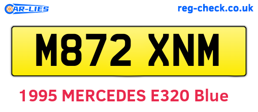 M872XNM are the vehicle registration plates.