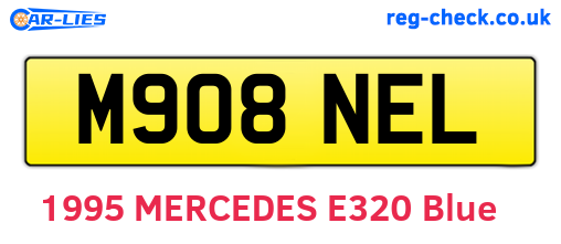 M908NEL are the vehicle registration plates.